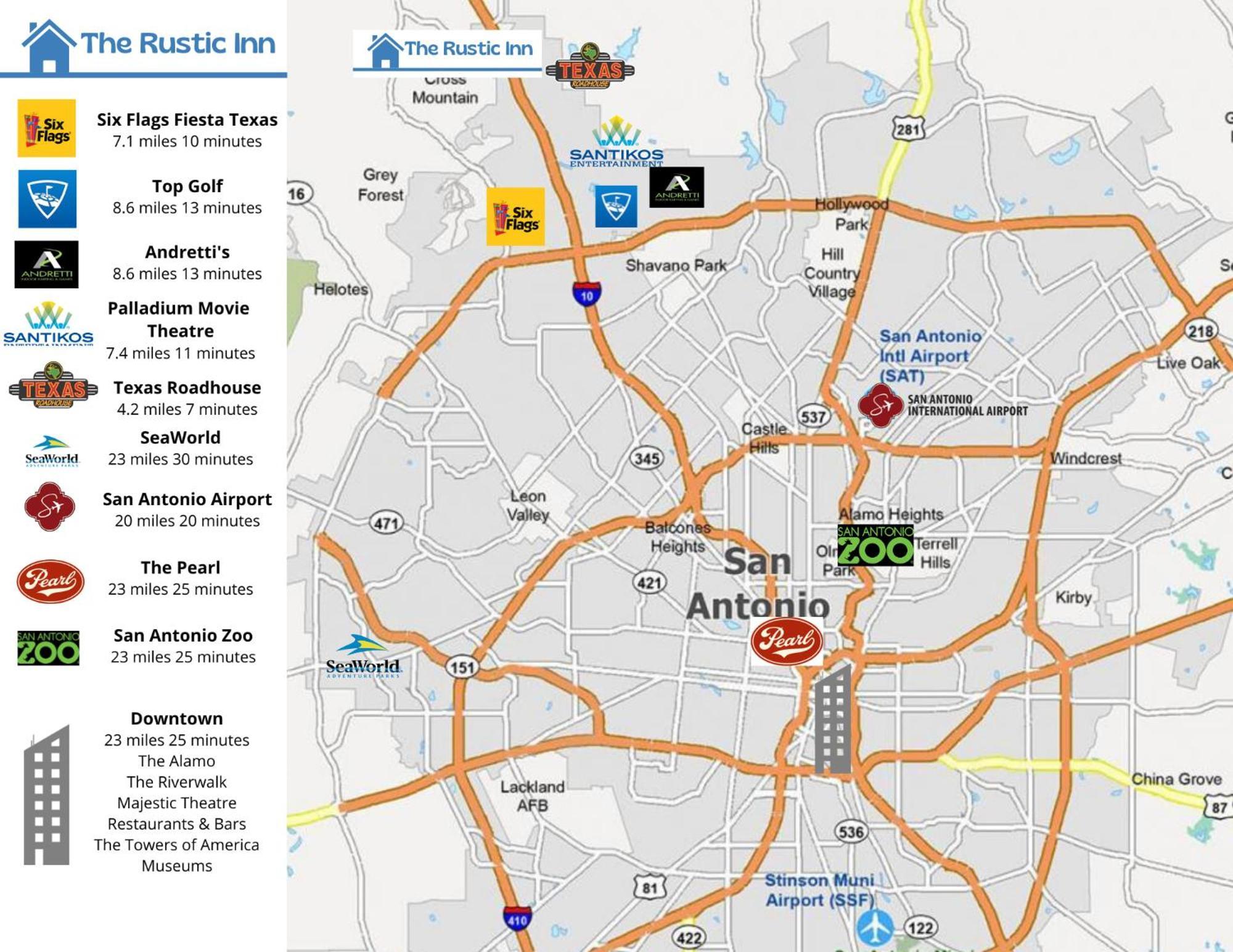 The Rustic Inn - Family Friendly, Close To Fiesta Texas, Seaworld, Riverwalk And More Dominion Exteriér fotografie